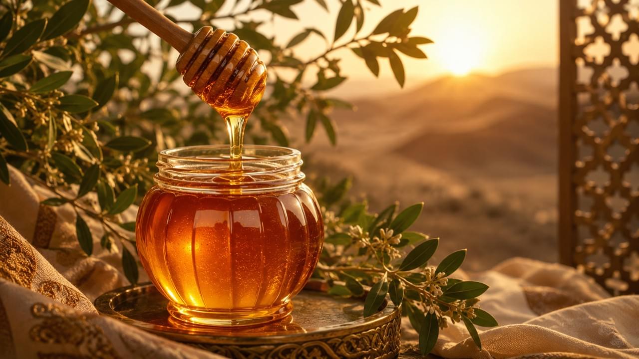 Sidr honey luxury Saudi honey with rich golden texture and premium quality