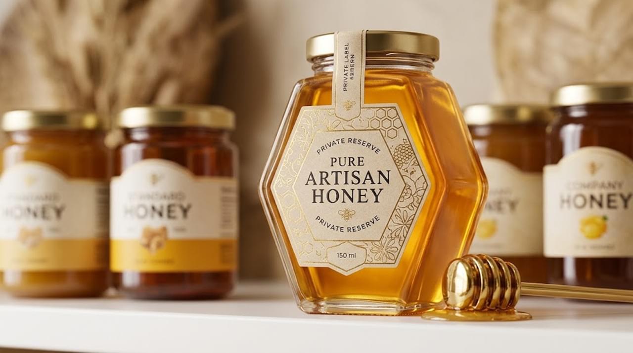 Discover 7 powerful honey packaging design secrets that boost shelf appeal, drive high-margin inquiries, and build a standout private label brand.